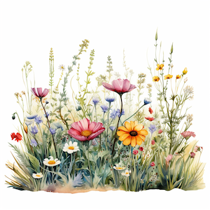 planting wildflower seeds for a garden