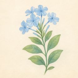 blue flower plumbago