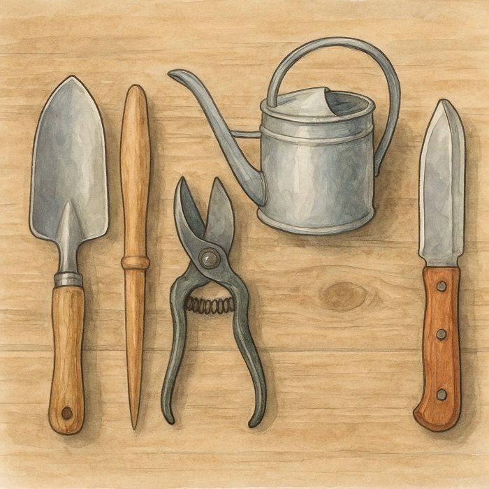 gardening tool names and history