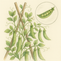 snap peas for food