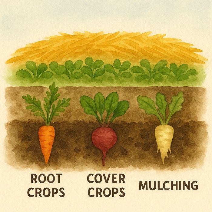 permaculture soil in fall
