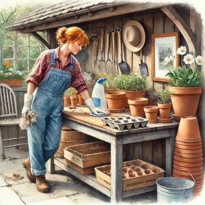 cleaning gardens