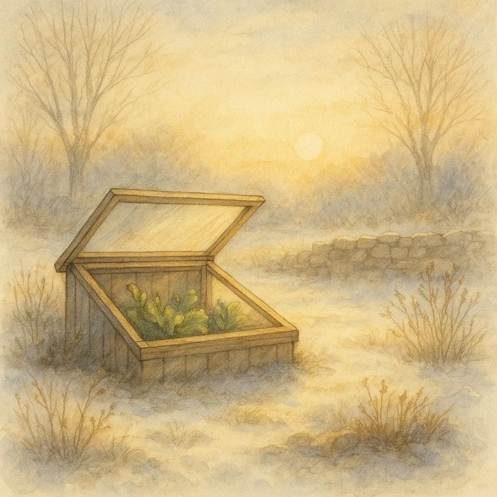 winter warmth for a garden