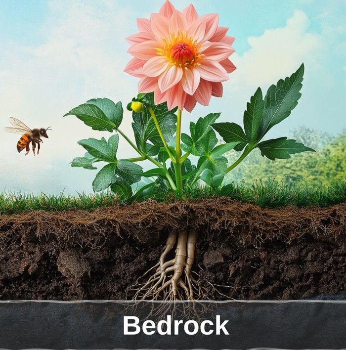 bedrock in gardening and farming