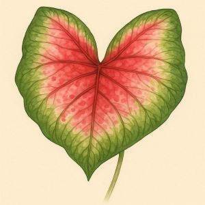 growing caladium