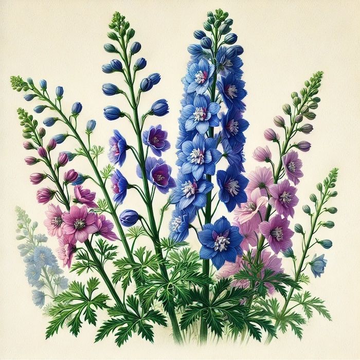 growing guide for delphinium