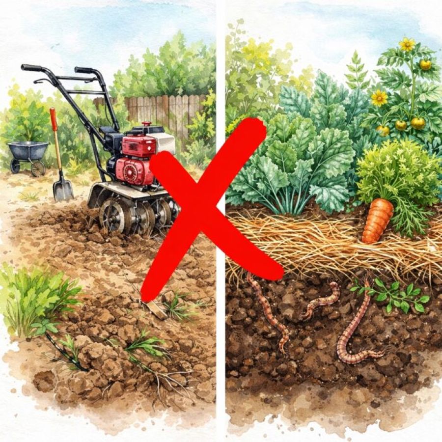 benefits of no-till gardening