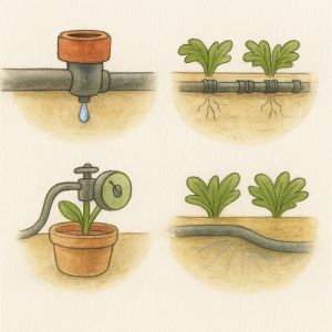 drip irrigation tips on what emitters to use