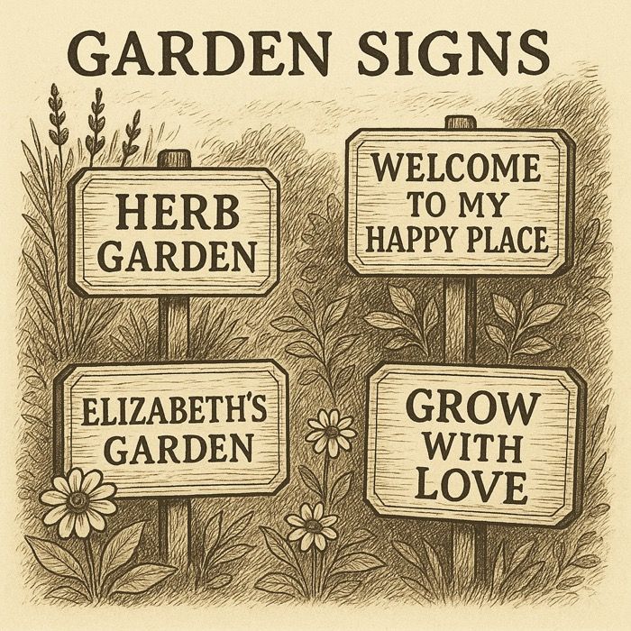how to buy the best garden sign
