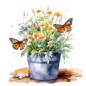 pollinators attracted to flowers
