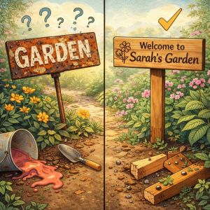 best materials for a garden sign
