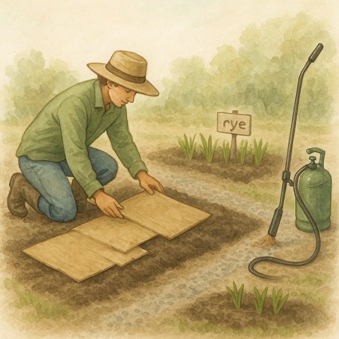 getting weeds in winter