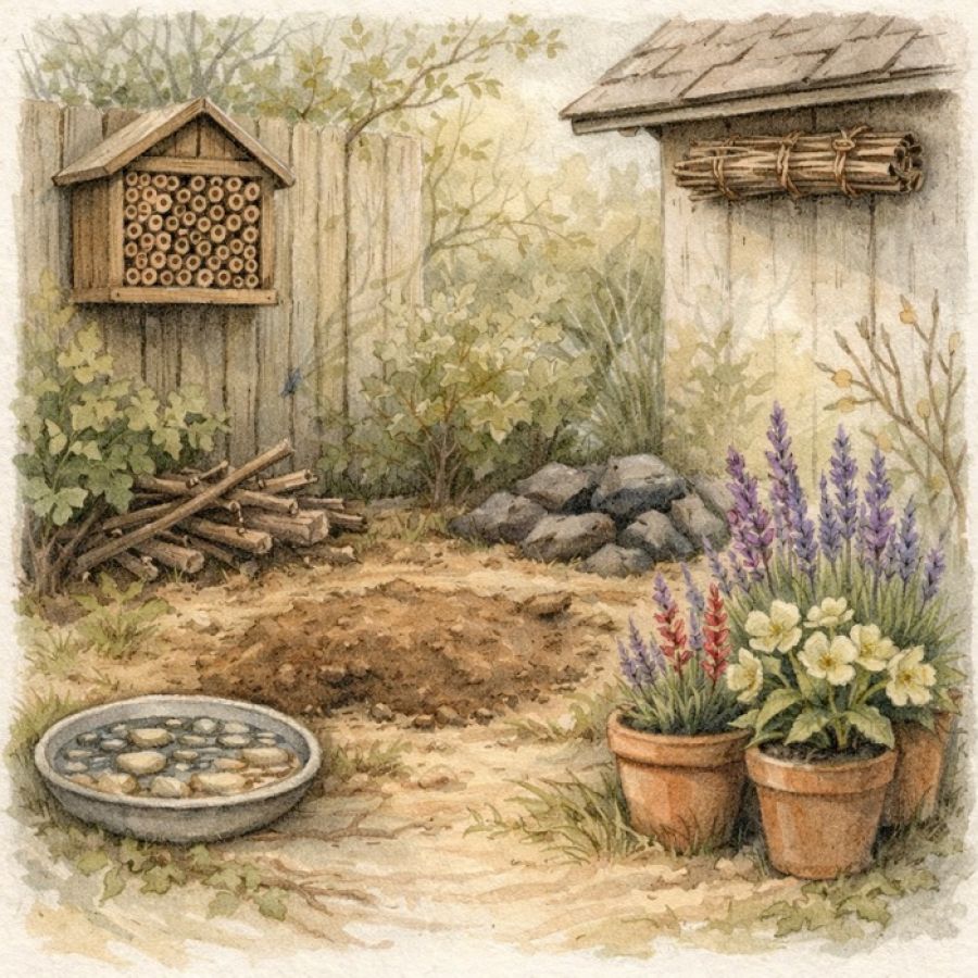 encouraging pollinators to stay in your garden