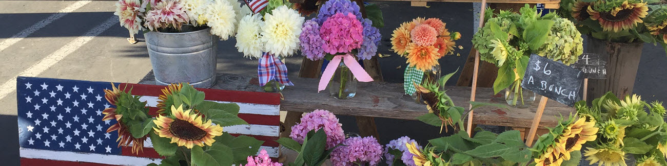 Find Our Flowers at Local Markets