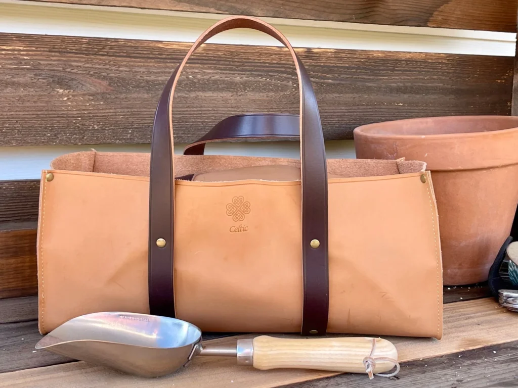 leather luxury gardening bag