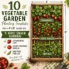 10 Vegetable Garden Planting Templates for a 4×8 Raised Bed